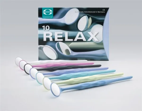 Zrcátka Relax FS Rhodium 5 O 24 mm 10ks modrá