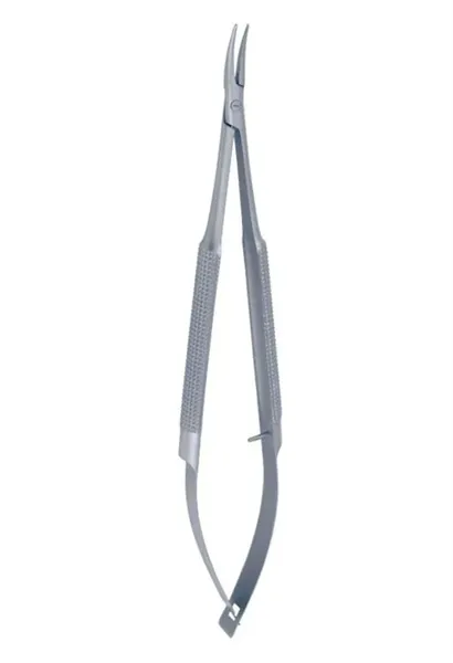 Gomel mikrochirurgické nůžky zakřivené hladké 140mm