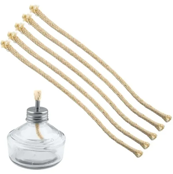 Kulatý knot do lihového skleněného kahanu (5ks)