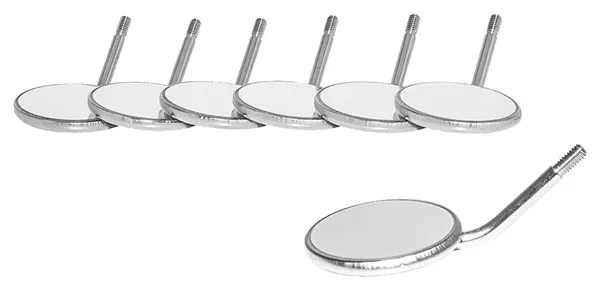 ORBIS zubní zrcátko s přední odrazovou vrstvou, ploché vel. 3  12 ks