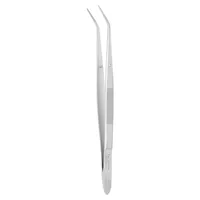 Pinzeta zubní s rýhov. čelistí zahnutá; 15,5 cm