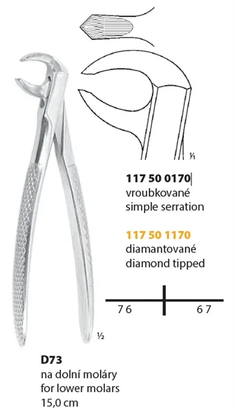 Kleště extrakční D79 diamantované