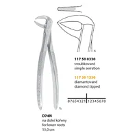 Kleště extrakční D 74N na dolní kořeny diamantované