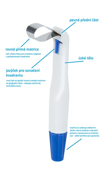 Pro-Matrix 6 mm širší (modré), balení 50 ks