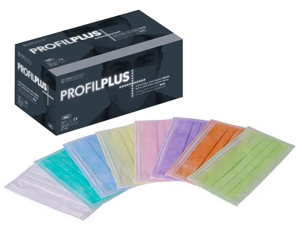 Ústenky Unigloves růžové s gumičkou Profil Plus, 50 ks