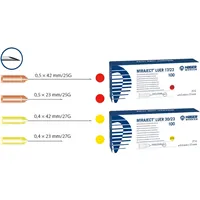 Miraject Luer jehly 0,4x23mm 27G 30/23, 100ks žluté