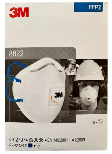 Respirační maska FFP2 8822  s ventilkem  1ks