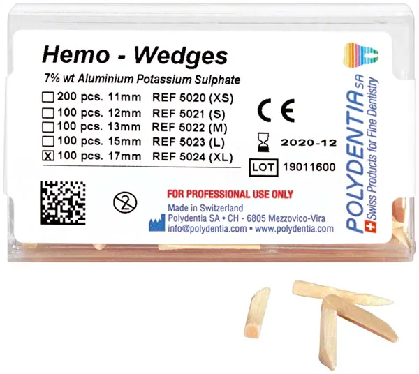 Hemo - Wedge 12mm - 100 ks