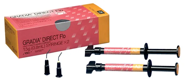 GC GRADIA Direct Flo, Syringe 2 x 0.8ml (1.5g), A3.5, EEP