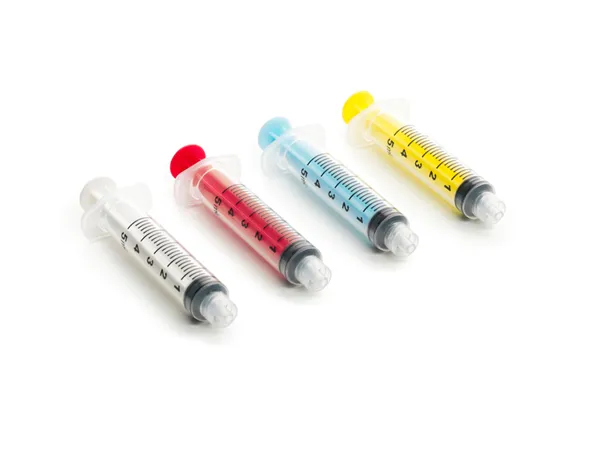 Barevné stříkačky CanalPro 5ml - bílé 50 ks