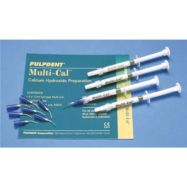 Pulpdent Multi-Cal 4x1,2 ml + 8 kanyl