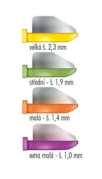 FenderWedge extra malé 36 ks - fialové