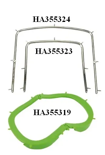 Fit Kofferdam rám plastový odklápěcí zelený HW (5910561)