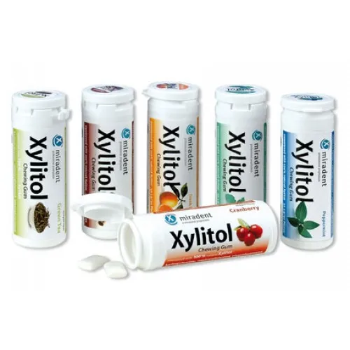 Xylitol žvýkačky - 30 ks - brusinky