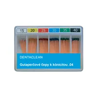 Čepy gutaperčové Dentaclean 80 (120ks) černé