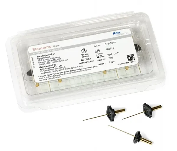 Elements Gutta Percha NEW Cartridge 25 (light  body) 10ks