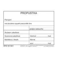 DITIS Propustka 100ks 