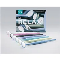 Zrcátka Relax FS Rhodium 5 O 24 mm 10ks černá