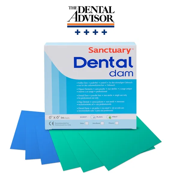 Sanctuary kofferdam medium mint , zelené 36ks