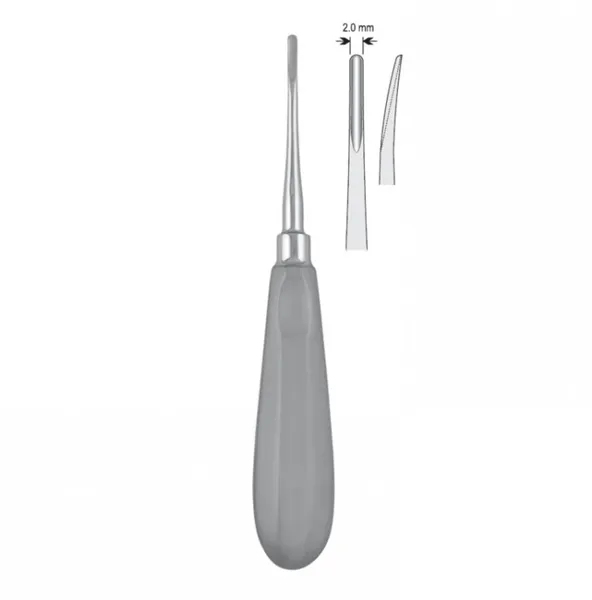 Falcon Elevátor Luxation 2mm fig. 1 rovný