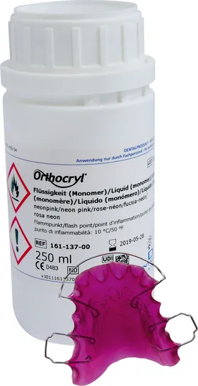 Orthocryl - tekutina neon růžová (250ml)