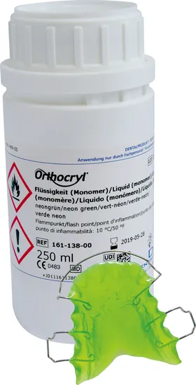 Orthocryl - tekutina neon zelená (250ml)