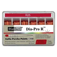 Gutta čepy Diadent  R25 kalibr.
