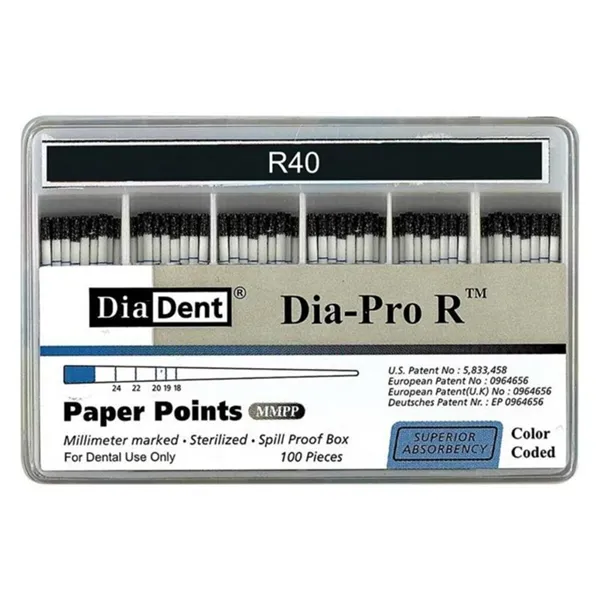 Papírové čepy Reciproc R40 Diadent kalibr.