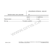 DITIS Lékařská zpráva - nález list A5