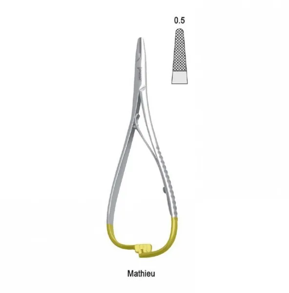 Falcon-Grip Needle holder Mathieu Standard 170mm TC