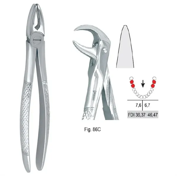 Extrakční kleště fig. 86C