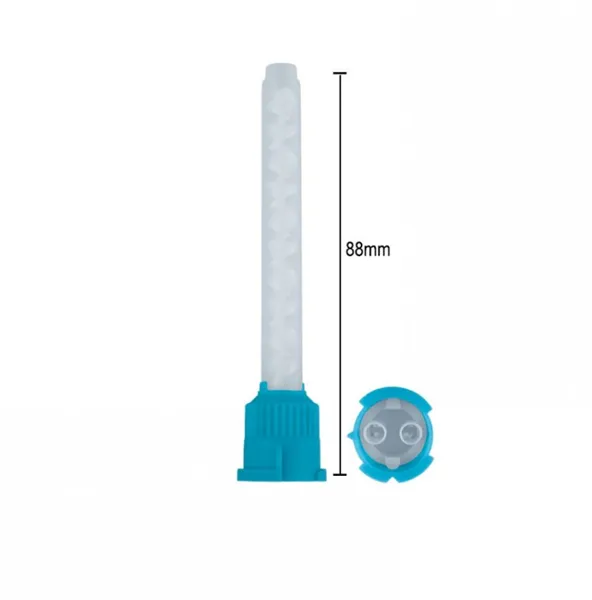 DENTALINE Mixing tips regular green 88mm, 1:1 ratio (Pack of 50 pieces)