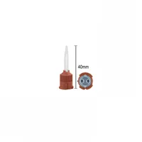 DENTALINE Mixing tips fine brown-short 40mm, 1:1 Ratio (Pack of 50 pieces)
