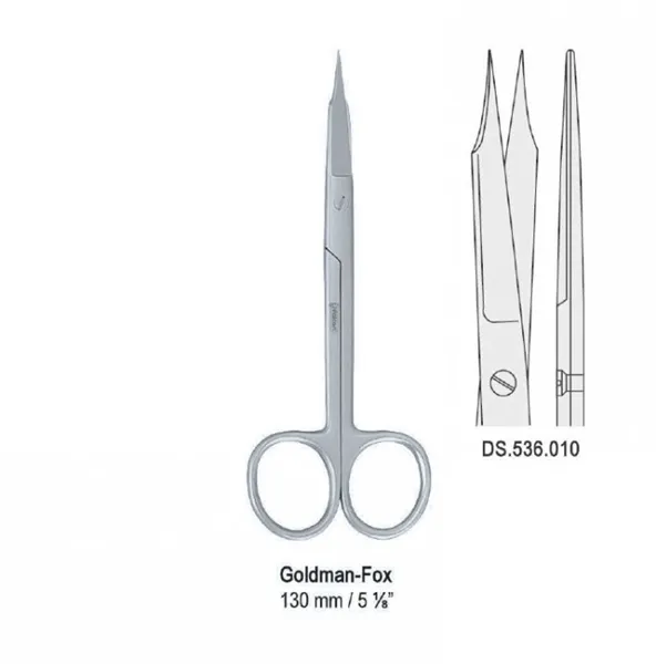 Scissors Goldman-Fox straight 130mm