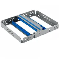 Sterilizační kazeta na 8 nástrojů 190 x 140 x 25 mm, modrá