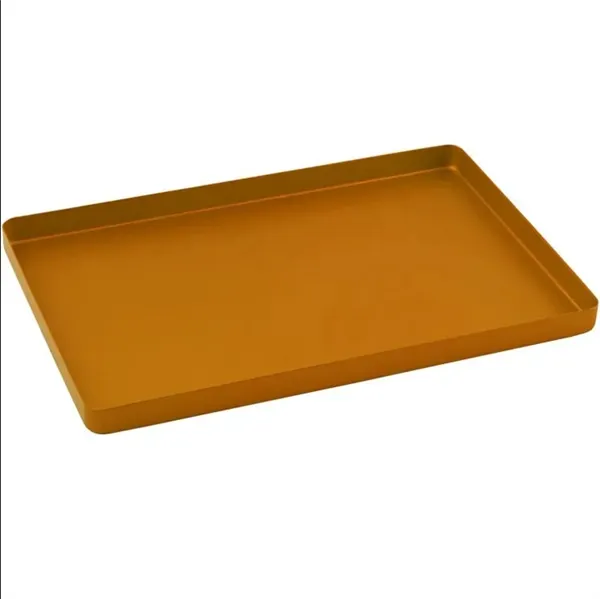 Nástrojový tácek midi hliníkový 180x140x17mm zlatý