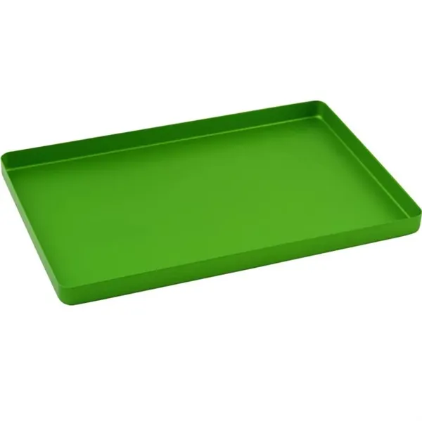 Nástrojový tácek midi hliníkový 180x140x17mm zelený