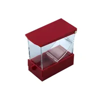 Zásobník na vatové válečky, červený