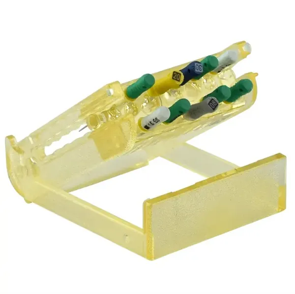 Držák na endo nástroje transparentní, 10 děr