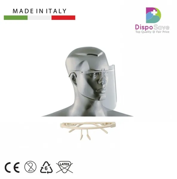 Visor-I frame white + 12 face shields (štít)