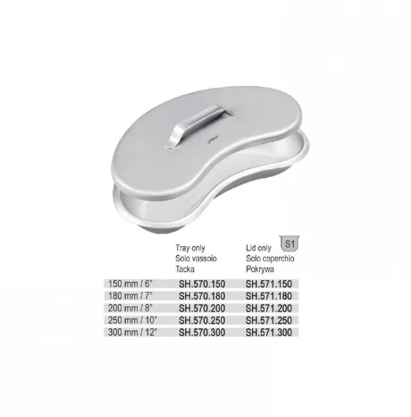 Emitní miska ledvina nerez 275mm