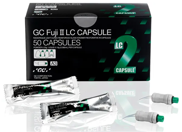 GC Fuji II, LC Improved, 50 Capsules, D2, EEP