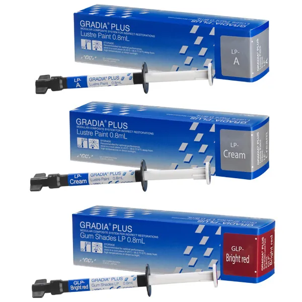 GC GRADIA PLUS LP-Blue, 0.8ml, 1 pc.