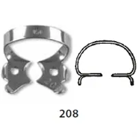 Spona Kofferdam č.208 s křidélky (0122121)