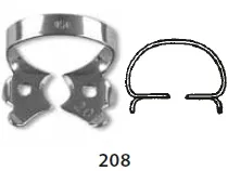 Spona Kofferdam č.208 s křidélky (0122121)