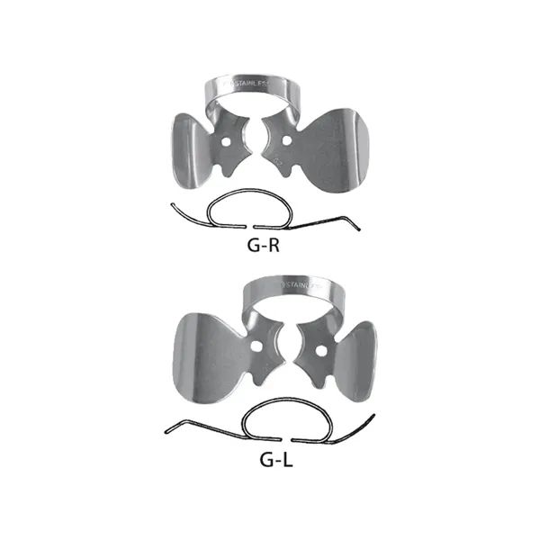 Fit kofferdam spona s úchytem válečků set 2ks