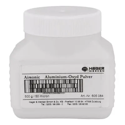 Airsonic Alu-Oxyd 50 micron
Aluminiumoxydpulver 500 g Fl.