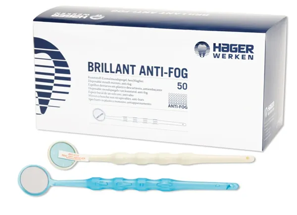 Zrcátka Brillant Anti-Fog 50ks bílé