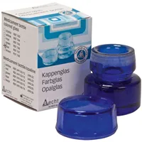 Sklenička na medik. s víčkem modrá - 1 ks