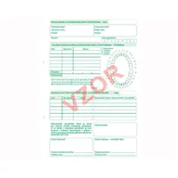 Laboratorní štítek propisovací zelené blok A5 100ks